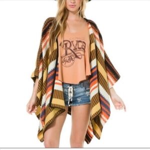 RVCA Striped Knit Cardigan